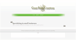 Desktop Screenshot of greatbasincreations.com
